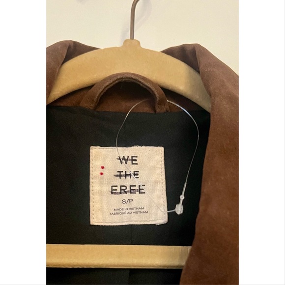 We The Free Paper Cut Faux Suede Blazer | Brown Bear - Picture 4 of 9